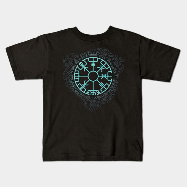 VEGVISIR Kids T-Shirt by RAIDHO